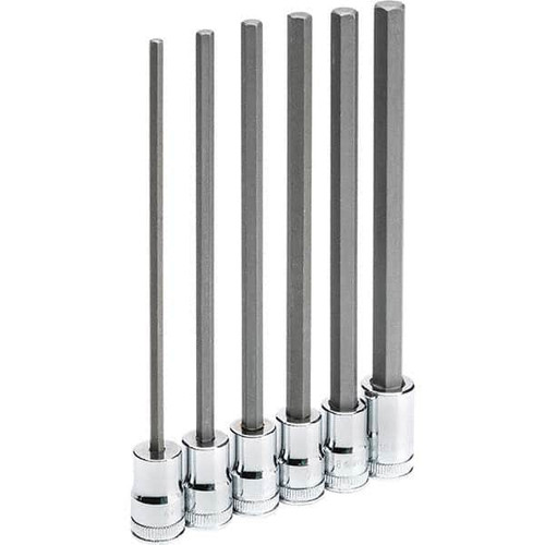 GEARWRENCH 82554 LONG LENGTH HEX BIT METRIC SOCKET SET