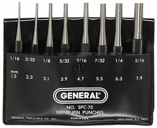 GENERAL SPC75 PUNCH & CHISEL SETS