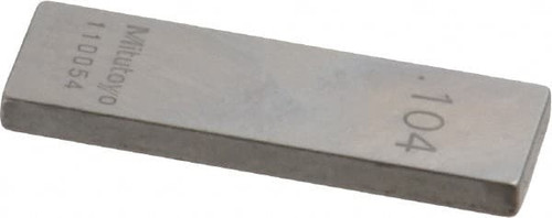 MITUTOYO 611144-531 0.104" RECTANGULAR STEEL GAGE BLOCK