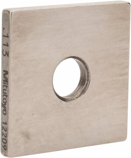 MITUTOYO 614153-531 0.113" SQUARE STEEL GAGE BLOCK