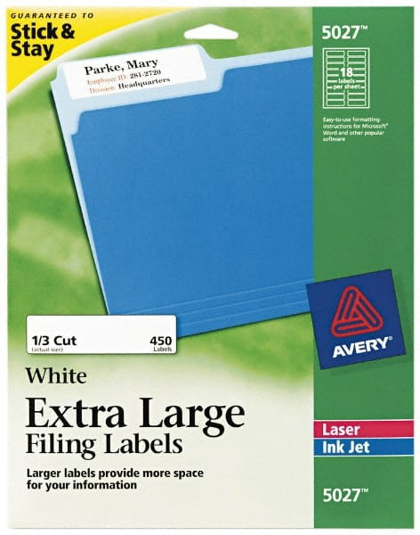 AVERY 05027 EXTRALARGEFILEFOLDER,PK450