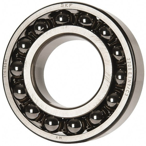 SKF 2208 ETN9/C3 40MM BORE DIAM, 80MM OD, OPEN SELF ALIGN