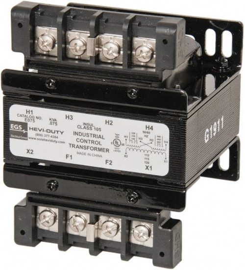SOLA E075 1 PHASE, 0.08 KVA, CONTROL TRANSFORMER