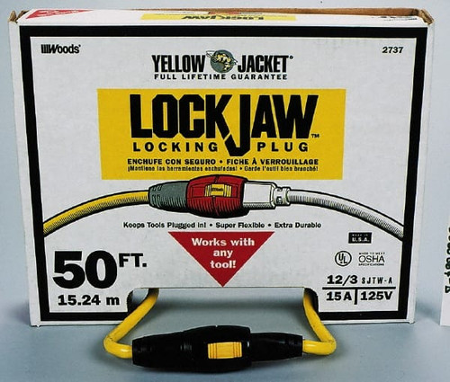 ROMEX (SOUTHWIRE REGISTERED TRADEMARK) 2737 YELLOW JACKET LOCKJAW 50 FT. 12/3 EXTENS