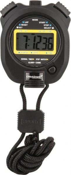 VALUE COLLECTION WS-PE-STOP-007 LCD DIGITAL STOPWATCH WITH SPLIT COUNTER