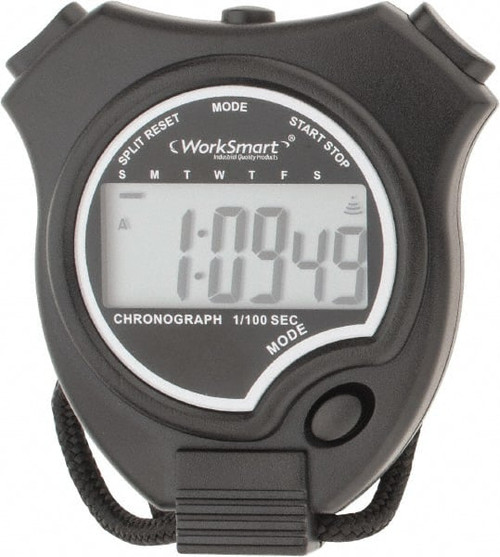 VALUE COLLECTION WS-PE-STOP-003 DIGITAL STOPWATCH WITH SPLIT COUNTER