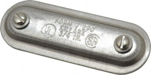 HUBBELL 270SA 3/4" TRADE, ALUMINUM CONDUIT BODY COVER 