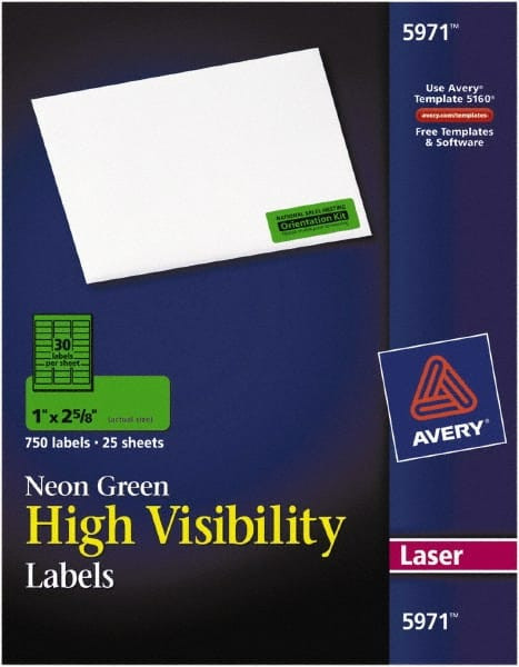 AVERY 05971 NEONADDRESSLABELS,PK750