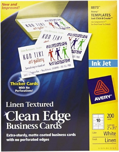 AVERY 08873 LABELMAKERLABEL:WHITE,PAPER,3-1/2"OAL,9-