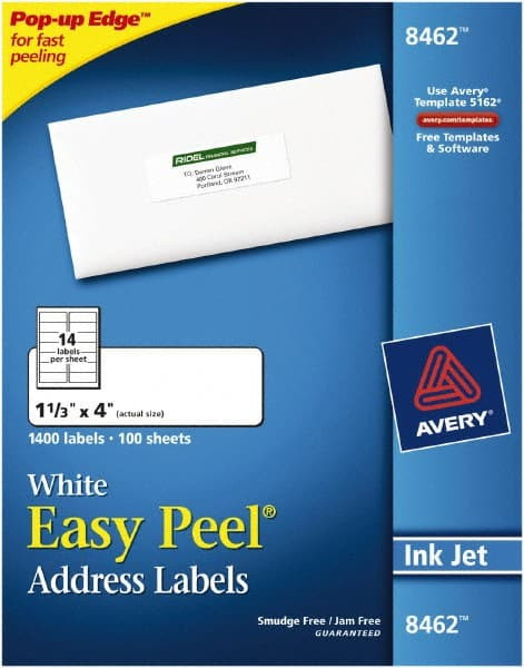 AVERY 08462 EASYPEELADDRESSLABELS,PK1400