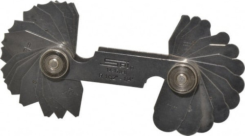 SPI 14-178-8 30 PIECE, 1/32 TO 1/4 INCH RADIUS, STAIN