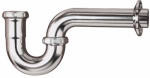 KEENEY 305K P-TRAP DRAIN PIPE, CHROME-PLATED, 17-GA.