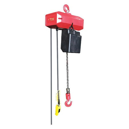 DAYTON 452R41 ELECTRIC CHAIN HOIST 2000 LB CAP. 132W