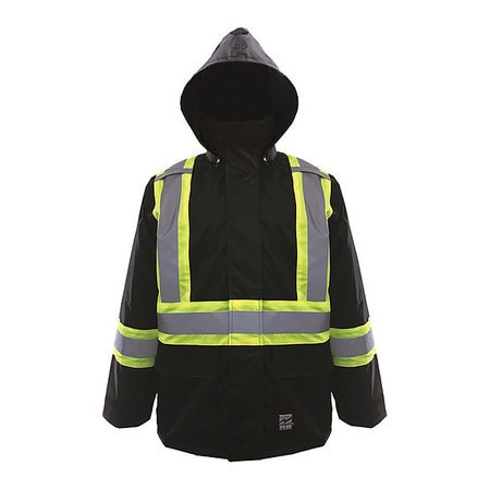 OPEN ROAD 6323JB-L JACKET HI-VIS CLASS 1 150D BLACK L