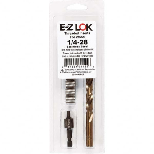 E-Z LOK EZ-400-428-CR THREADREPAIRKIT:THREADEDINSERT