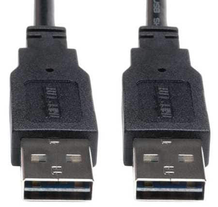 TRIPP LITE UR020-006 REVERSIBLE USB CABLE BLACK 6 FT.
