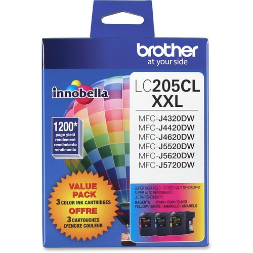BROTHER LC2053PKS HIGH YIELD TONER,XXL,3 PACK