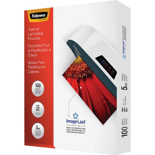 FELLOWES 52040 LAMINATING POUCHES,LTR,100PK