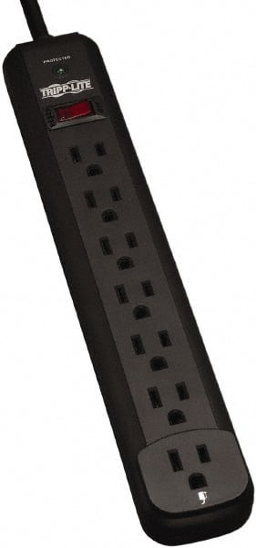 TRIPP LITE TLP712B CORD SURGE,7 OUTLET, 1000J, BLACK