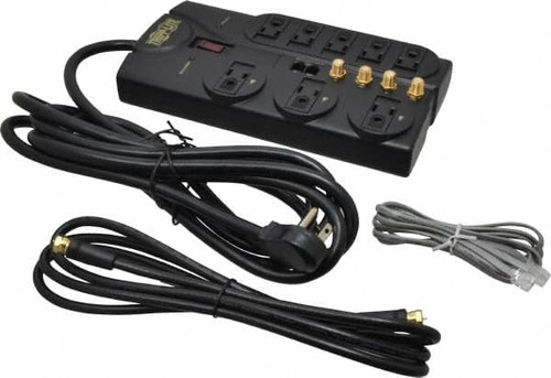TRIPP LITE TLP810NET SURGE SUPPRESSOR,8 OUTLET,810 JOULE