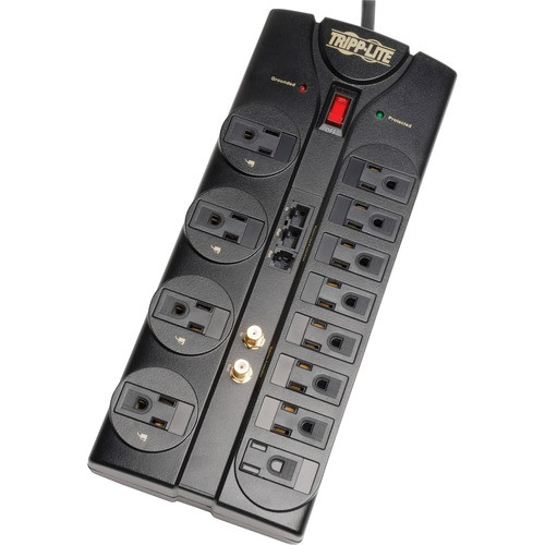 TRIPP LITE TLP1208SAT SURGE PROTECTOR,12 OUTLET,8'