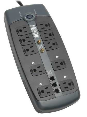 TRIPP LITE TLP1008TELTV POWER STRIP,10 OUTLET,RJ11, COAX