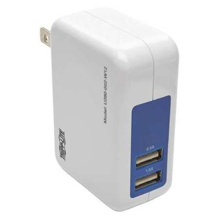 TRIPP LITE U280-002-W12 USB CHARGER WALL PLUG 5V 3.4A/17W 2 PORT