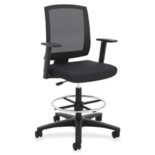 HON VL515LH10 VL515 MID-BACK MESH TASK STOOL WITH FIXE