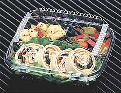 PACTIV YCI811600000 CONT 6X6 HINGED CLEAR PLAS