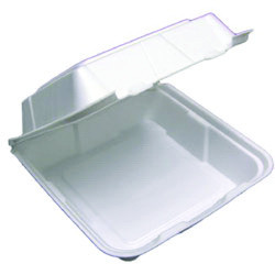 PACTIV YHLW06000000 CONT HINGED 5-3/4X5-3/4X3-1/4" FOAM WHT