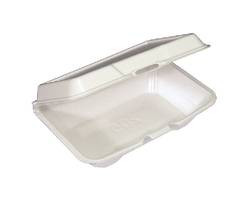 PACTIV YTH102070000 CONT LRG RECT LOW PROFILE FOAM WHT