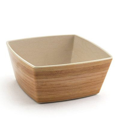 FRONT OF THE HOUSE DBO118BBB23 BOWL SQUARE 24 OZ PLATEWISE BAMBOO