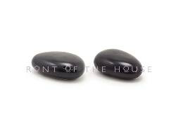 FRONT OF THE HOUSE TSP018BKP23 SHAKER SET SALT/PEPPER MUSSEL PORC BLK