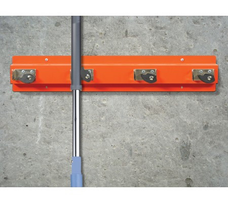 EX-CELL KAISER LLC 333-4 WHT2 MOP AND BROOM HOLDER 4 CAM, STEEL,  WHIT