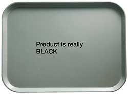 CAMBRO MANUFACTURING 1418CT110 TRAY SERVING 14X18 FIBERGLS BLK