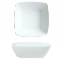 SYRACUSE CHINA 911194432 BOWL SQR 6-3/4 OZ REFLECTIONS ALUMA WHT