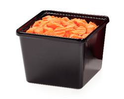G E T ENTERPRISES ML-149-BK G.E.T. ML-149-BK BLACK MELAMINE 2 QT. SQ