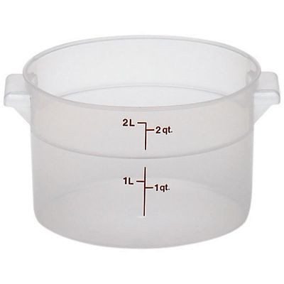 CAMBRO MANUFACTURING RFS2PP190 CAMBRO RFS2PP190 TRANSLUCENT ROUND 2 QT 