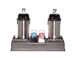 SERVICE IDEAS APLR25BL STAND 2 AIRPOT 5 CONDIM PLAS BLK