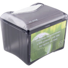 SAN JAMAR H4005TBK VENUE NAPKIN DISPENSER W/ADVERTISING INS