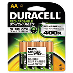 DURACELL NLAA4BCD RECHARGEABLE NIMH BATTERIES WITH DURALOC