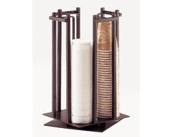 CAL-MIL PLASTIC PRODUCTS 1133-13 ORGANIZER CUP/LID 10X10X15-3/4" MTL BLK