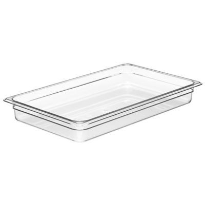 CAMBRO MANUFACTURING 12CW135 PAN FOOD FULL SZ 2-1/2"D POLY CLR