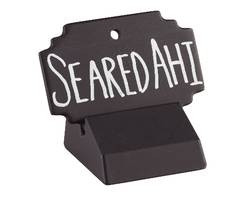 CAL-MIL PLASTIC PRODUCTS 3344-13 SIGN WRITE ON 3X2" MEL BLK