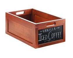 CAL-MIL PLASTIC PRODUCTS 3354-12 CRATE WRITE ON 13-1/3X21-1/2X7" WOOD