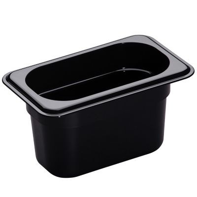 CAMBRO MANUFACTURING 94CW110 PAN FOOD 1/9 SZ 4"D POLY BLK