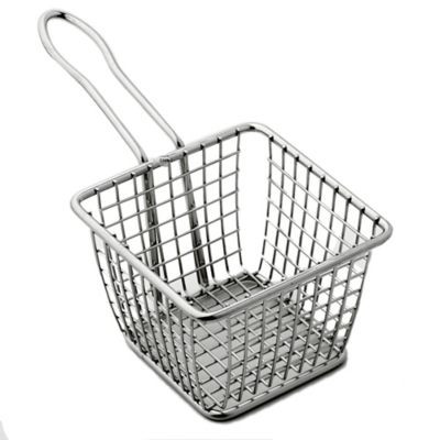 AMERICAN METALCRAFT FRYS443 BASKET FRY MINI 4" SQUARE SS
