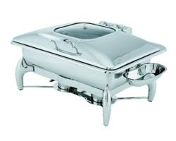 WALCO WI35UGT CHAFER BODY 4 QT W/GLASS LID & PAN IDOL