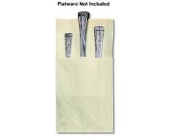 HOFFMASTER 020162 NAPKIN DINNER 17X17" 2 PLY ECRU COIN EMB