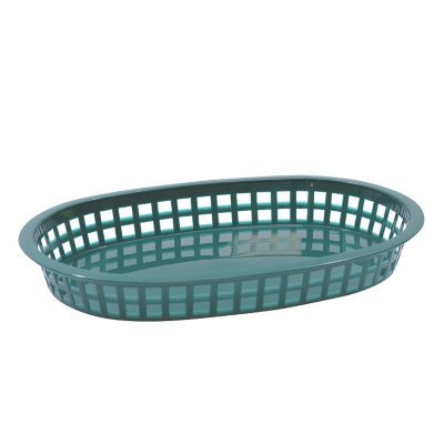 TABLECRAFT PRODUCTS COMPANY 1076FG CHICAGO PLATTER BASKET,FOREST GRN,PK12